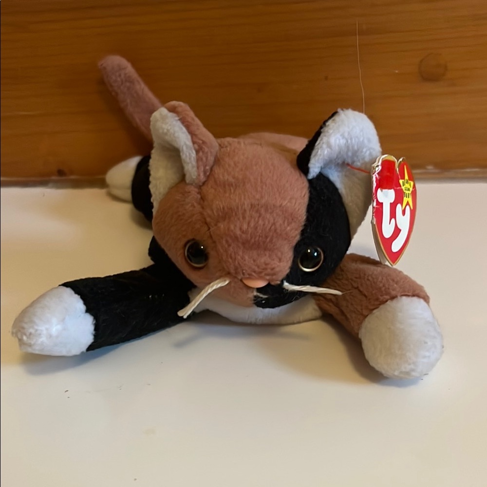 TY Beanie Baby Chip Calico Cat Toy